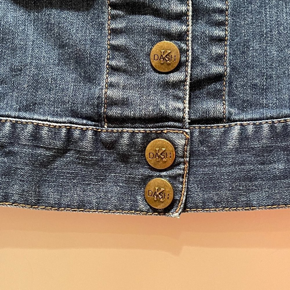 Dash by Kardashians Small Blue Denim Jean Jacket - Picture 4 of 7